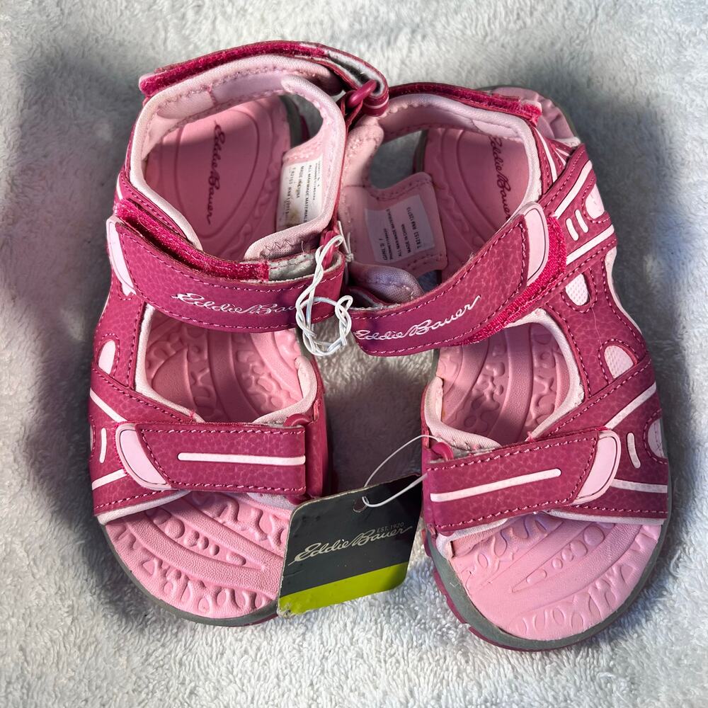 NWT - Kids Eddie Bauer Phinney Sandals Pink - Size 1